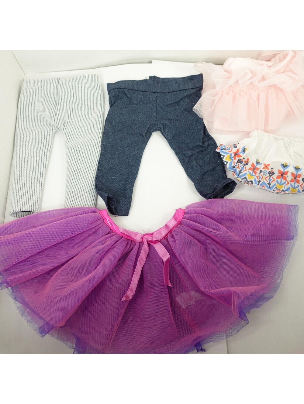 Og Our Generation doll clothing girls leggings jeans pink skirt purple tutu set
